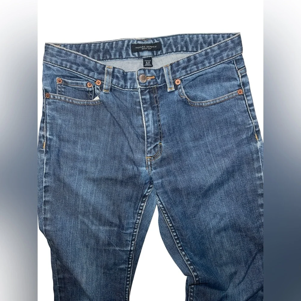 BANANA REPUBLIC| WOMENS Dark Stretch Denim Boot Cut Jeans 4R - Picture 6 of 9